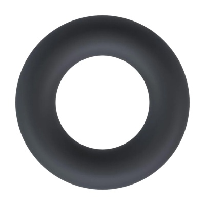 Liquid Silicone Cockring - L - Black - 1