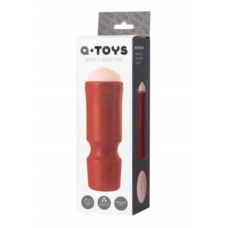 Masturbator kompaktowy z designem ust w ergonomicznej fiolce 24 cm, średnica 7,6 cm - 3