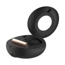 Rosy Gold – C-Shape Vibrator with Luxury Charging Case – Black - 2
