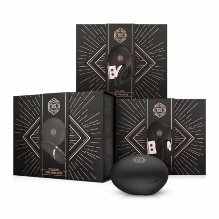 Rosy Gold – C-Shape Vibrator with Luxury Charging Case – Black - 15