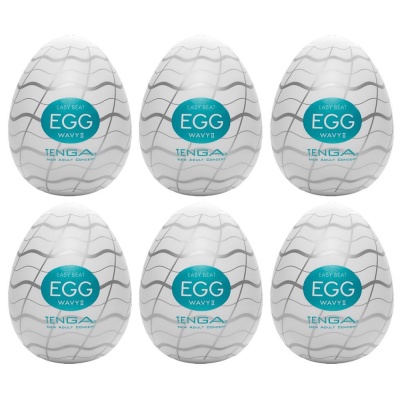Tenga Egg Wavy II Pack of 6 - 1