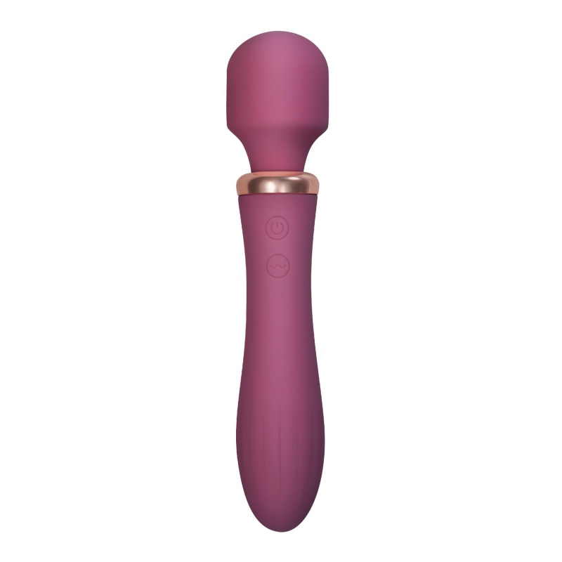 Masażer dwustymulacyjny Jinx 21 cm Czerwone Wino - 1