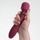 Masażer dwustymulacyjny Jinx 21 cm Czerwone Wino - 5