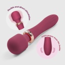 Masażer dwustymulacyjny Jinx 21 cm Czerwone Wino - 6