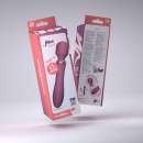 Masażer dwustymulacyjny Jinx 21 cm Czerwone Wino - 9