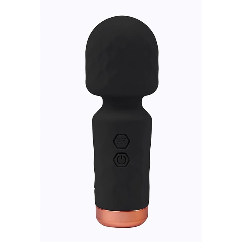 Eros Mini Wand Black – miniróżdżka masująca z 10 trybami wibracji, 11,5 cm - 1