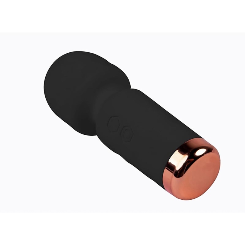Eros Mini Wand Black – miniróżdżka masująca z 10 trybami wibracji, 11,5 cm - 2