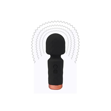 Eros Mini Wand Black – miniróżdżka masująca z 10 trybami wibracji, 11,5 cm - 4