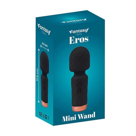 Eros Mini Wand Black – miniróżdżka masująca z 10 trybami wibracji, 11,5 cm - 5
