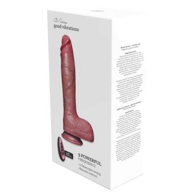 Wibrator Power Stroke z wibracjami i ruchem teleskopowym, 25 cm - 1 2