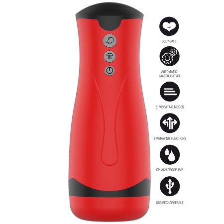 Super Suction Masturbator Red - 10