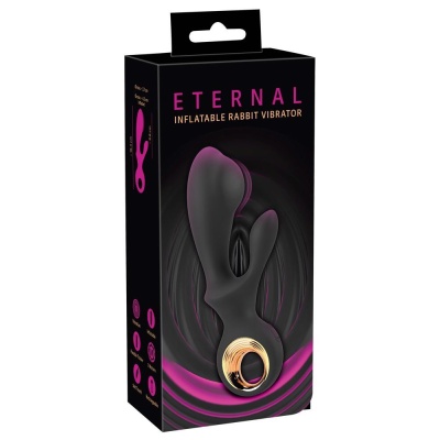 Wibrator króliczek Eternal Inflatable Rabbit - nadmuchiwana końcówka, 18,3 cm - 1