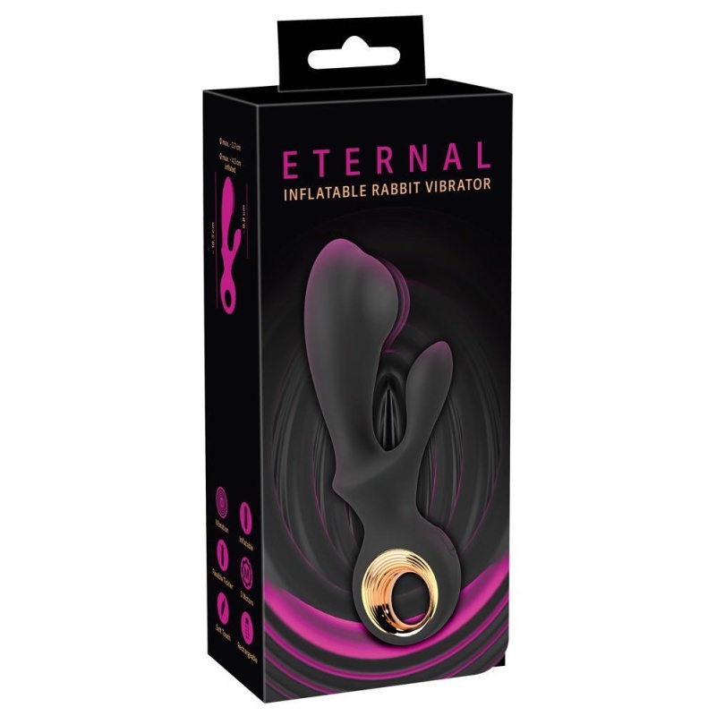 Wibrator króliczek Eternal Inflatable Rabbit - nadmuchiwana końcówka, 18,3 cm - 1