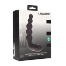 Vibrating Heating Bendable Tapping Beaded Silicone Prostate Stimulator - Black - 1