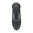 Vibrating Heating Bendable Tapping Beaded Silicone Prostate Stimulator - Black - 5