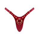 LEATHERETTE HARNESS FABULOUS - ONE SIZE - RED GLOSSY - 1