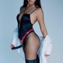 LEATHERETTE HARNESS FABULOUS - ONE SIZE - RED GLOSSY - 3