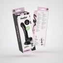 Hudini Żelkowy Dildo Analny 17,5 cm / 3 cm – Czarny - 11