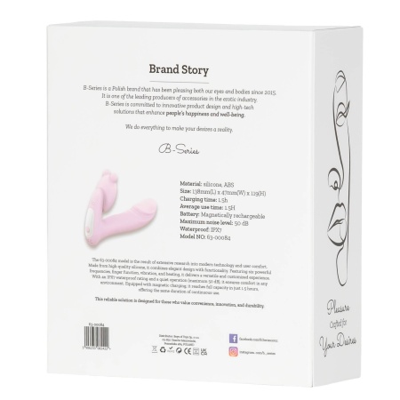 Silicone vibrator 3 speeds, 6 frequenciesFinger function, Heating + APP control - 3