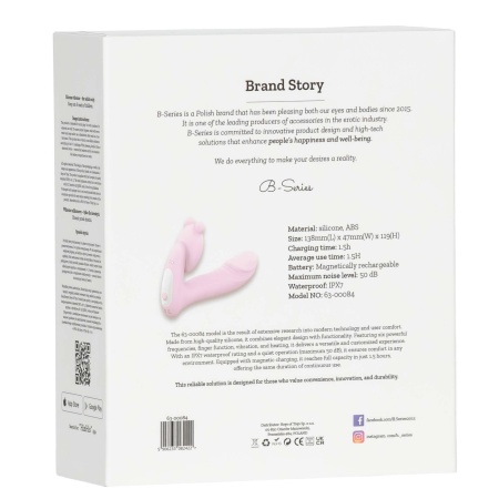 Silicone vibrator 3 speeds, 6 frequenciesFinger function, Heating + APP control - 4