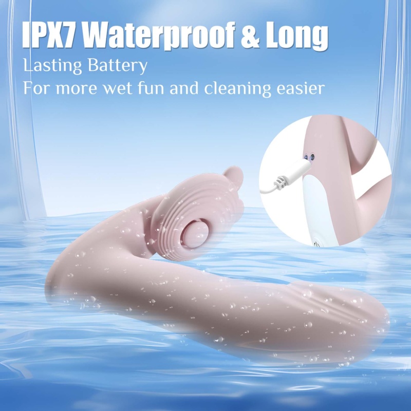 Silicone vibrator 3 speeds, 6 frequenciesFinger function, Heating + APP control - 10