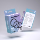Zestaw pierścieni erekcyjnych Bandoleros 3 sztuki – silikon, czarny, rozmiary S (3 cm), M (4 cm), L (5 cm) - 6
