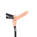 SIMPLE STRAP-ON VIBRATING FLESH STRAP-ON DILDO - 1