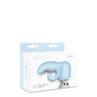 Le Wand Dual Weighted Silicone Attachment - obciążona nakładka silikonowa 2w1 do masażera Le Wand Original i Plug-In, długość ca - 1