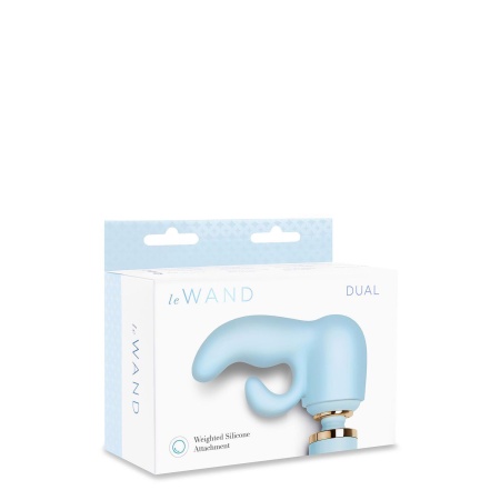 Le Wand Dual Weighted Silicone Attachment - obciążona nakładka silikonowa 2w1 do masażera Le Wand Original i Plug-In, długość ca - 1