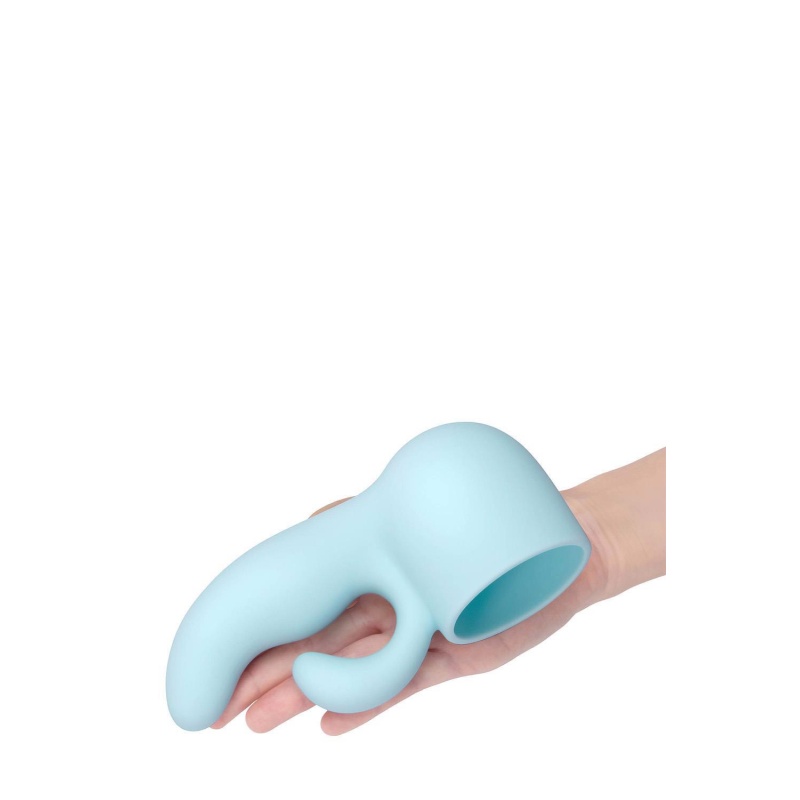 Le Wand Dual Weighted Silicone Attachment - obciążona nakładka silikonowa 2w1 do masażera Le Wand Original i Plug-In, długość ca - 4