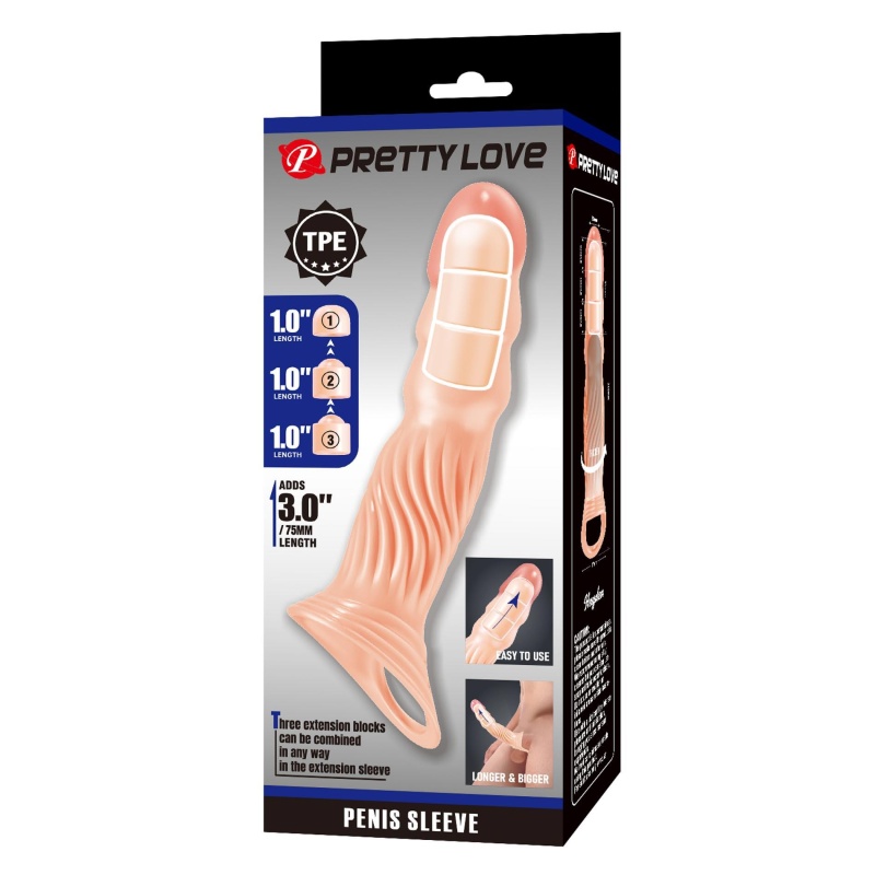 Nakładka na penisa Adjustable Penis Sleeve Extender - regulowana, 24 cm - 9