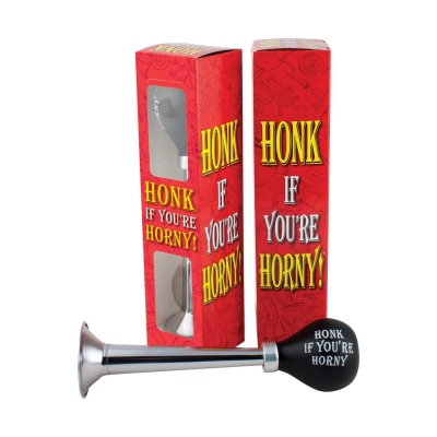 Trąbka Honk If You're Horny z gumowym balonikiem 24 cm - 1