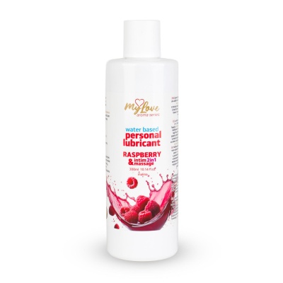 Lubrykant wodny Aroma Series Intim&Massage 2in1 Malina 300 ml - 1
