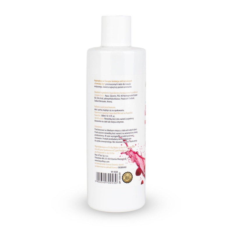 Lubrykant wodny Aroma Series Intim&Massage 2in1 Malina 300 ml - 3