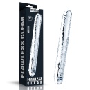 Podwójne dildo przezroczyste Flawless Clear 30 cm - 1