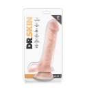 Realistyczne dildo 9 Inch Cock 1 w kolorze beżowym z przyssawką i jądrami, 22,8 cm - 1