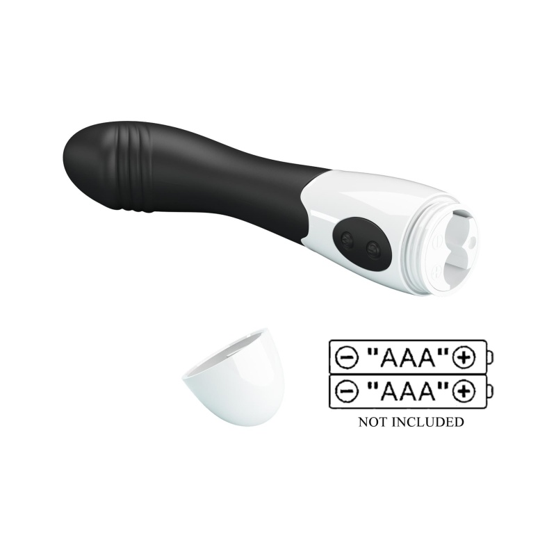 Wibrator Elemental Black - 30 funkcji wibracji, 19 cm - 8