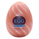 Tenga Egg Spiral Stronger - jednorazowy masturbator męski w kapsułce w kształcie jajka, spiralna tekstura TPE, 7 cm - 1