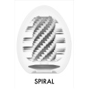 Tenga Egg Spiral Stronger - jednorazowy masturbator męski w kapsułce w kształcie jajka, spiralna tekstura TPE, 7 cm - 4