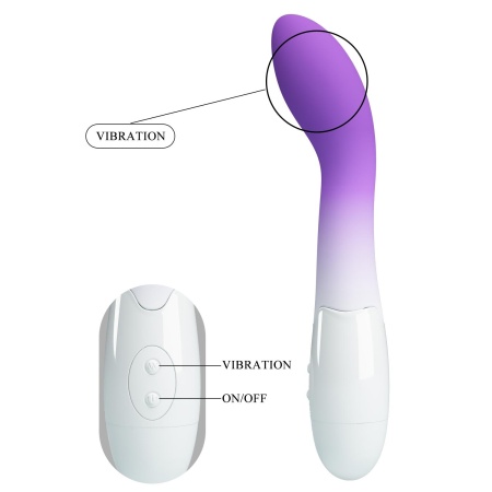 Wibrator Bishop do punktu G – 30 trybów wibracji, silikon, 19,5 cm - 4