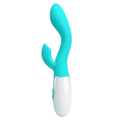 Wibrator Brighty Light Blue z 30 funkcjami wibracji, 18 cm - 1 2