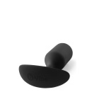 Snug Plug 3 Black - obciążony korek analny z silikonu medycznego, 180 g, 12 cm - 5