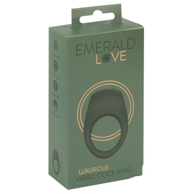 Pierścień erekcyjny wibrujący Luxurious Vibro Cock Ring z 10 trybami i stymulatorem, średnica wewnętrzna 3 cm - 1