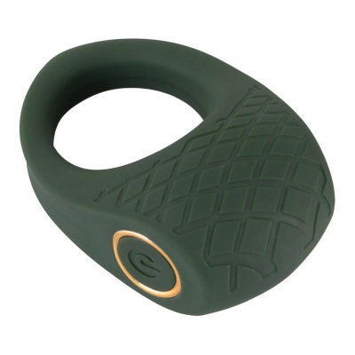 Pierścień erekcyjny wibrujący Luxurious Vibro Cock Ring z 10 trybami i stymulatorem, średnica wewnętrzna 3 cm - 1 2