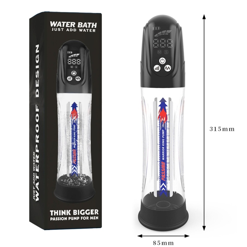 Pompka wodna elektryczna z LCD, magnetycznym USB, 4 prędkości, 31 cm - 12