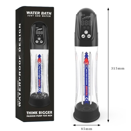 Pompka wodna elektryczna z LCD, magnetycznym USB, 4 prędkości, 31 cm - 12