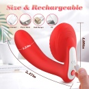 Wibrator silikonowy Silicone Vibrator z 10 trybami wibracji, funkcją lizania, podgrzewaniem i sterowaniem przez aplikację, 13,9 - 4