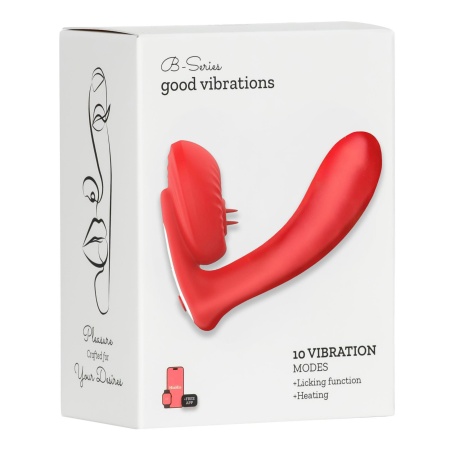 Wibrator silikonowy Silicone Vibrator z 10 trybami wibracji, funkcją lizania, podgrzewaniem i sterowaniem przez aplikację, 13,9 - 6