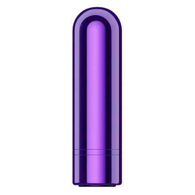 Mini bullet KOOL VIBES Rechargeable Grape - 10 trybów wibracji, tworzywo ABS, długość 6,3 cm, średnica 1,8 cm - 1 2