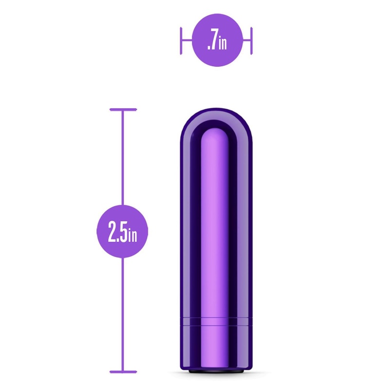 Mini bullet KOOL VIBES Rechargeable Grape - 10 trybów wibracji, tworzywo ABS, długość 6,3 cm, średnica 1,8 cm - 5